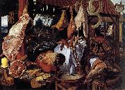 Pieter Aertsen Butcher s Stall oil painting reproduction